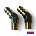 2X 45 Degree Brass Fitting for Yamaha Superjet Waveblaster (Factory B Pipe)