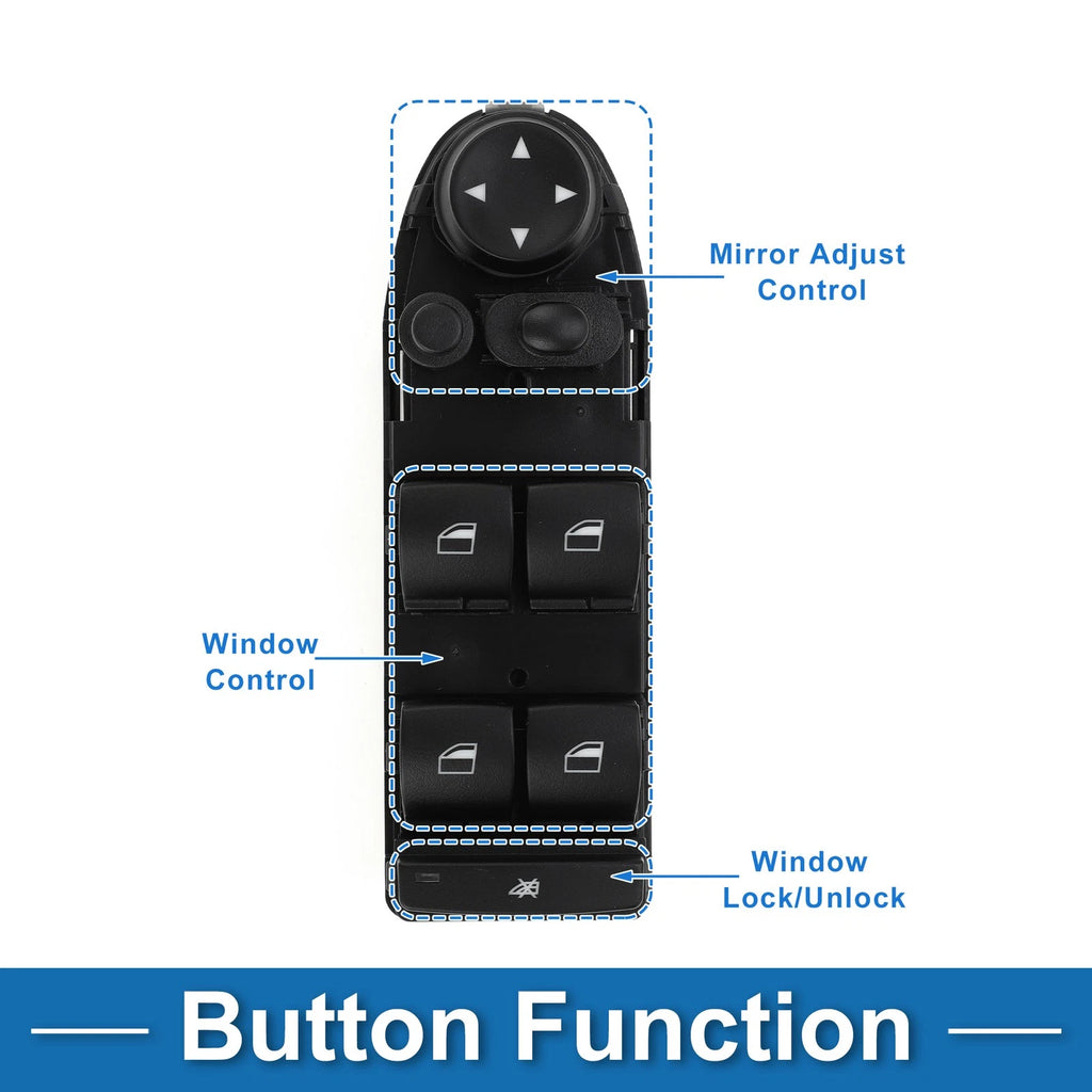 Power Window Switch Replacement for BMW 325i Base 2006 (2005–2006)