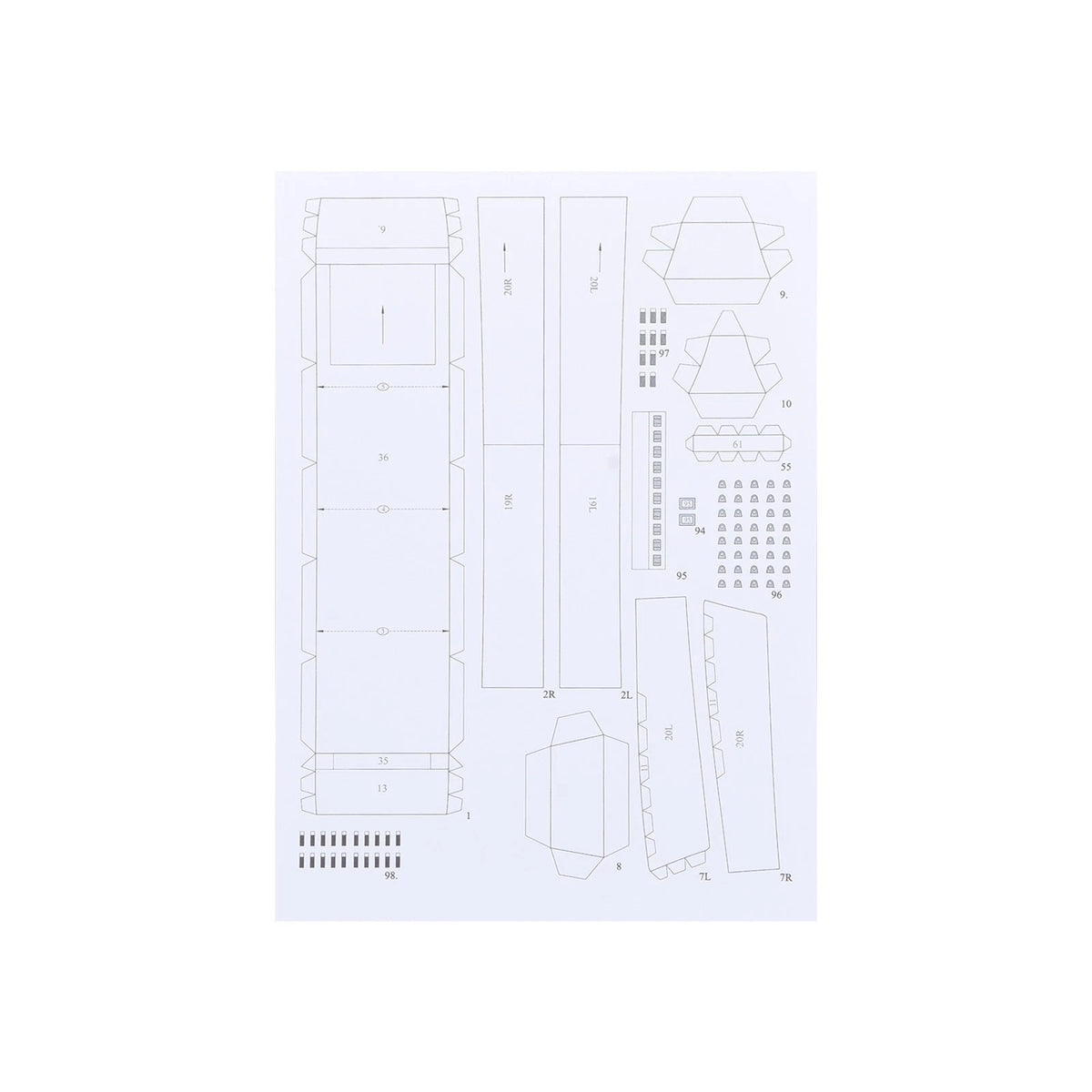 DIY 1/400 Husky Transport Ship Paper Model with 5 Landing Ships