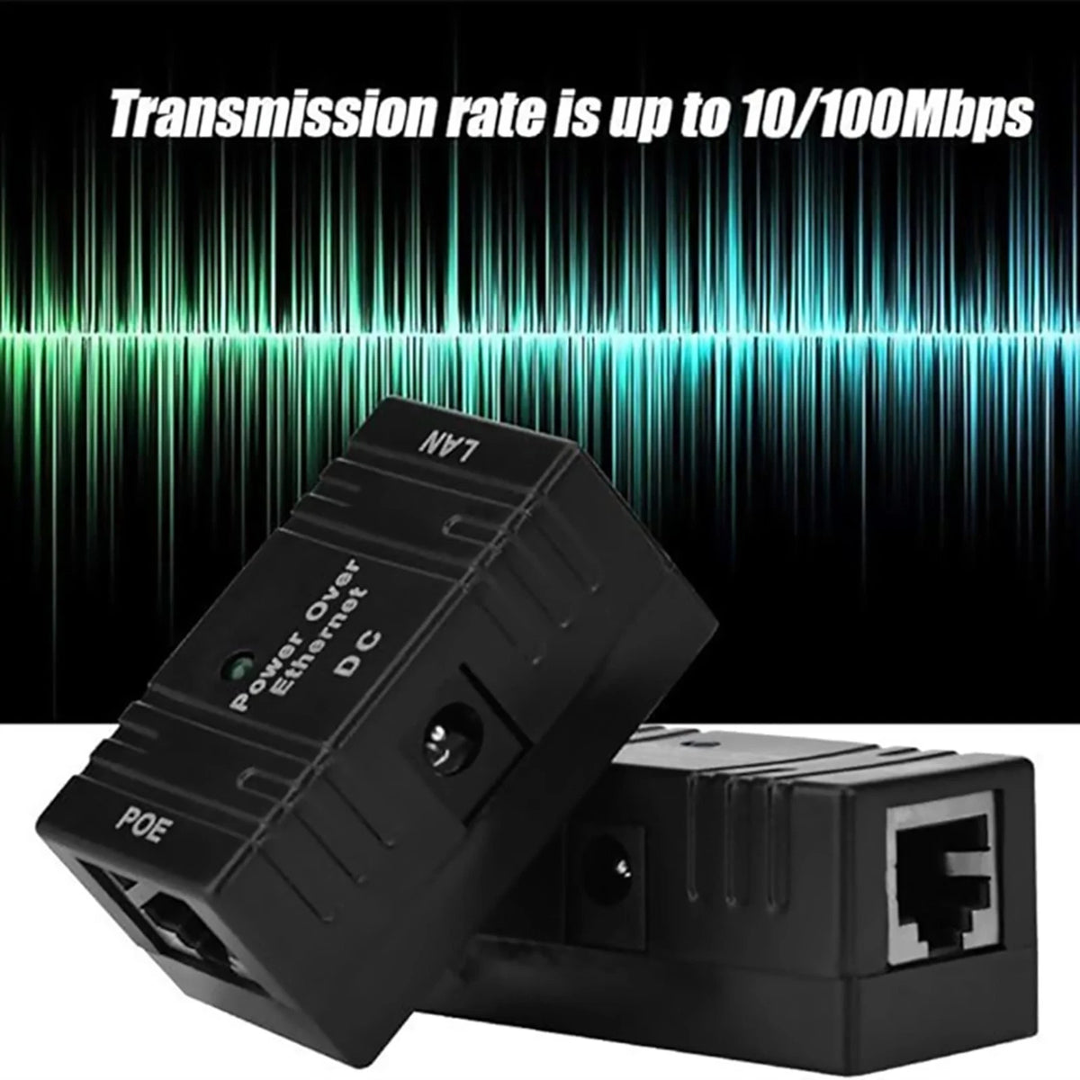 10PCS RJ-45 POE Injector Splitter Power Over Ethernet Adapter