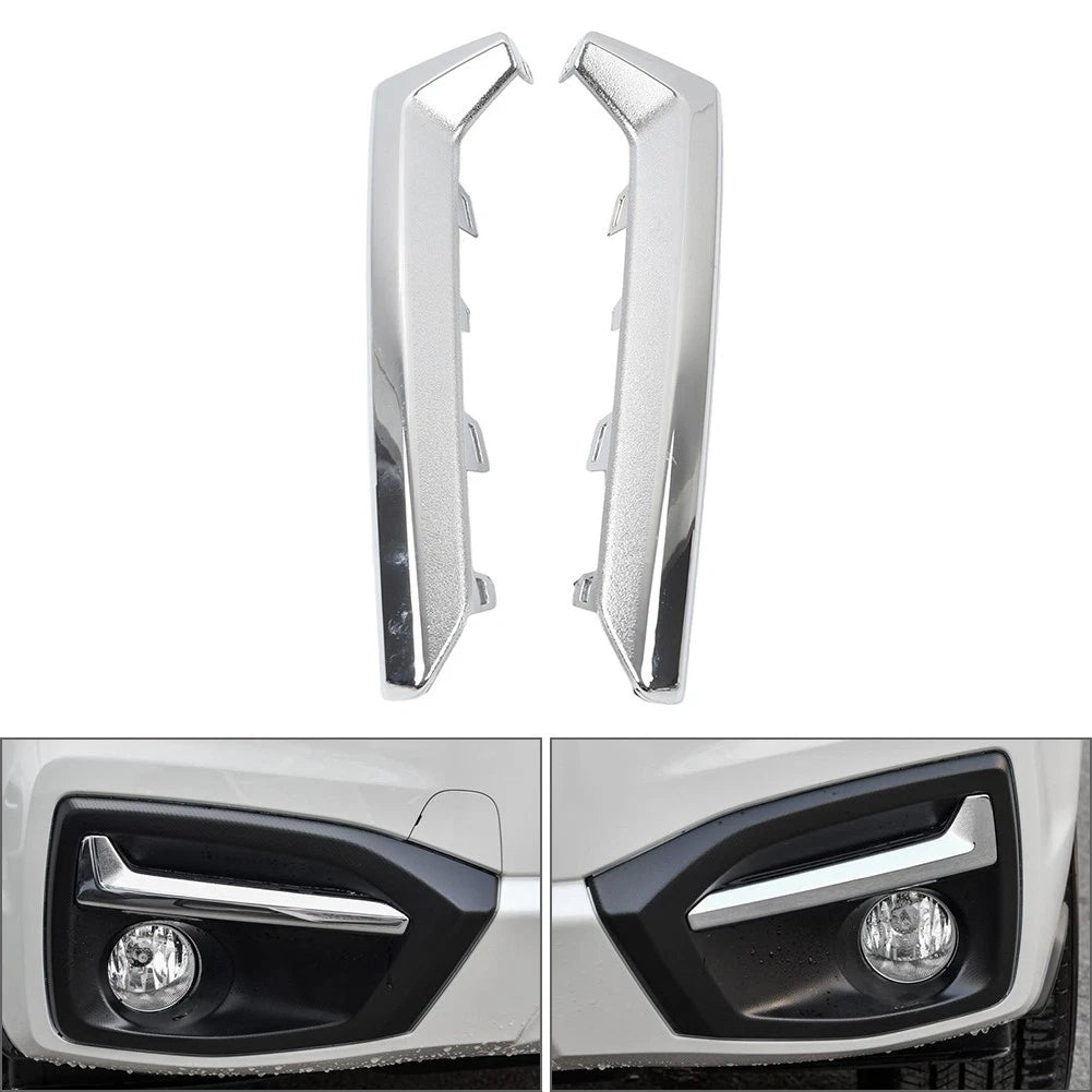 2X Fog Light Trim Molding Chrome for Subaru Forester (2017–2018)