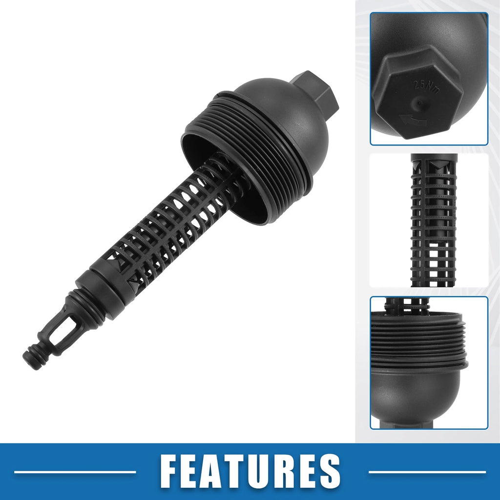 Engine Oil Filter Housing Cover Cap Replacement for BMW 335d E90 (2009–2011)
