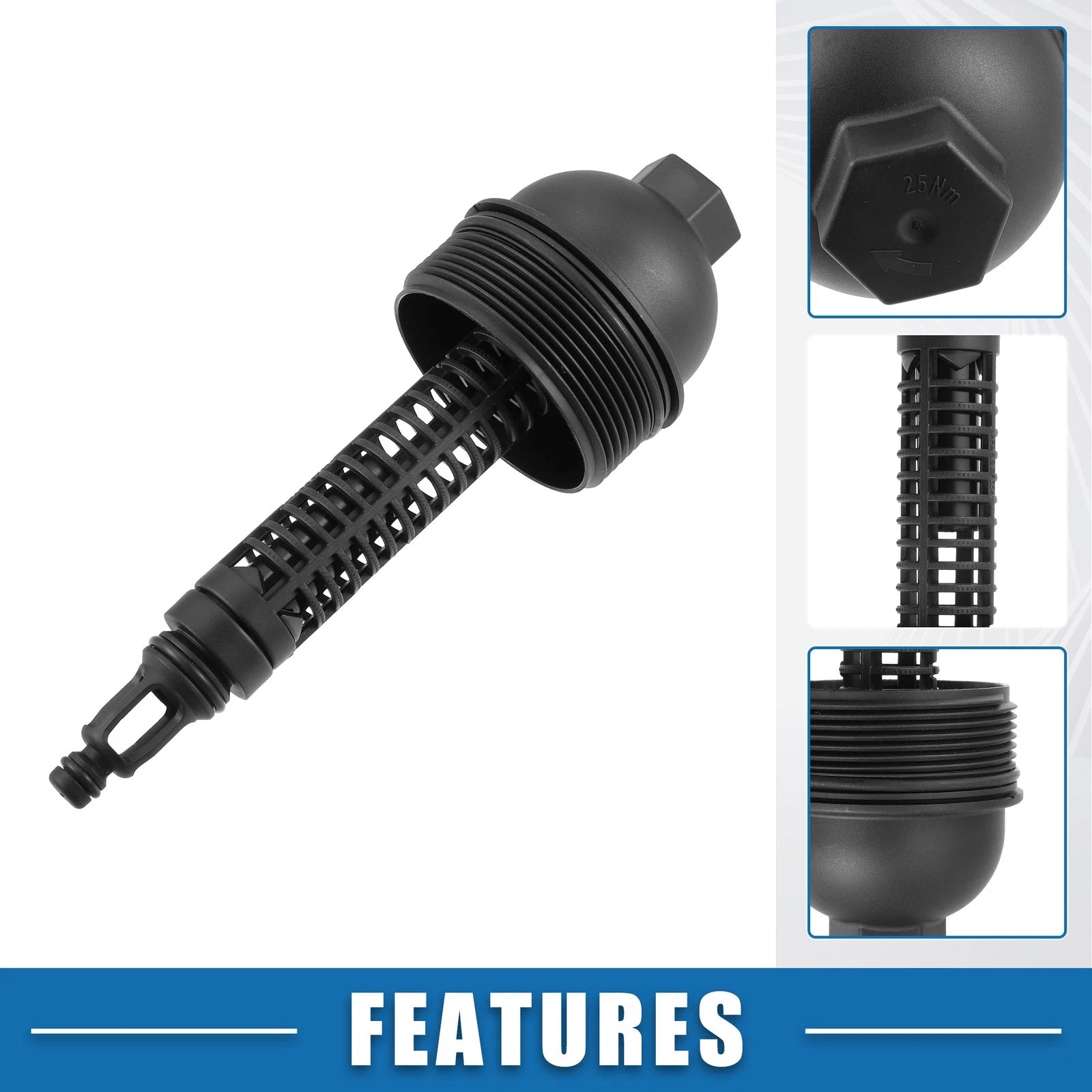 Engine Oil Filter Housing Cover Cap Replacement for BMW 335d E90 (2009–2011)
