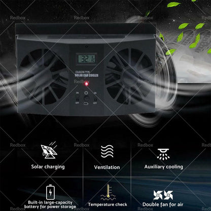Solar Powered Car Cooling Fan for Universal Vehicles