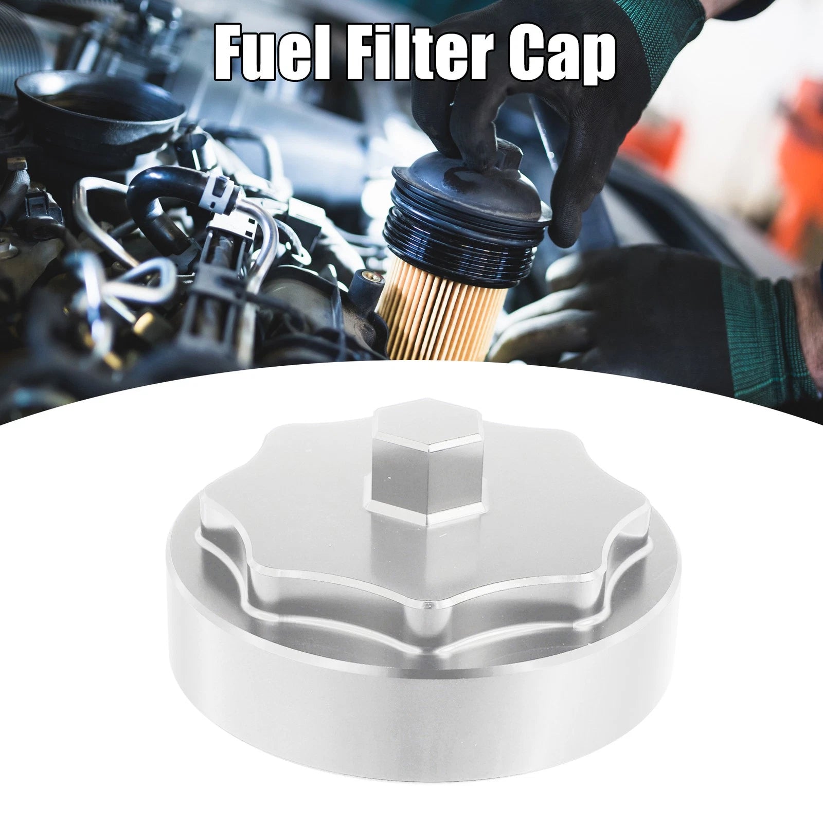 Fuel Filter Housing Cap Cover Replacement for Dodge Ram 2500 3500 (2010–2020)