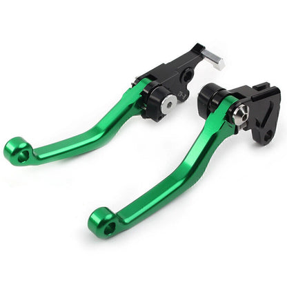CNC Pivot Clutch Brake Levers for Suzuki DRZ400S/SM/E (2000–2022) - Green