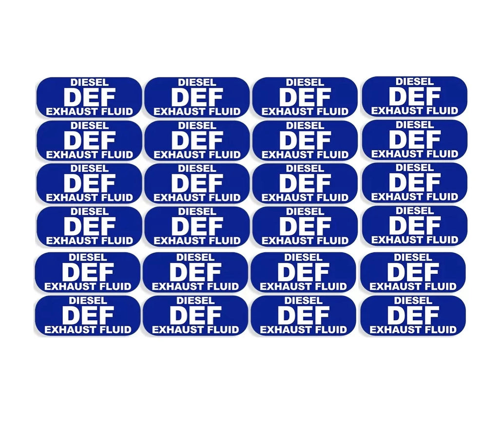 DEF Diesel Exhaust Fluid Sticker Decal Weatherproof 1"x 2" for All Models