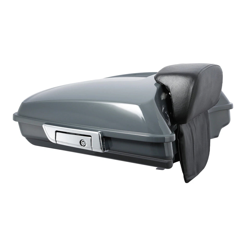 Trunk Backrest Mount Rack for Harley Touring (2009–2013) Gunship Gray