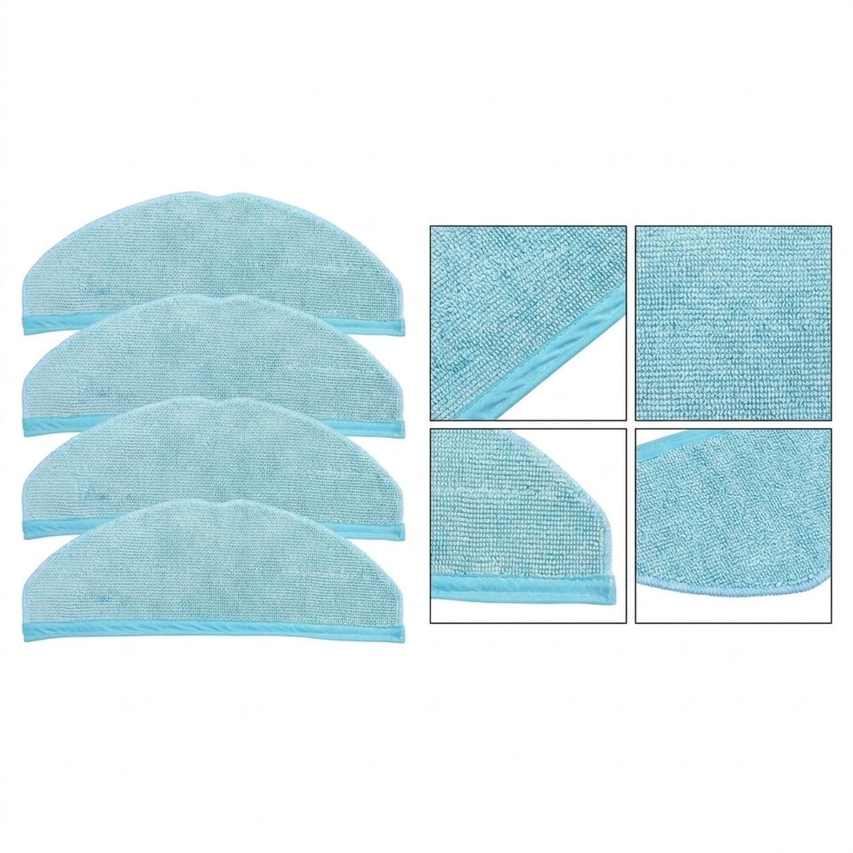 4 Piece Mop Pad Set for Homerun Robot Vacuums