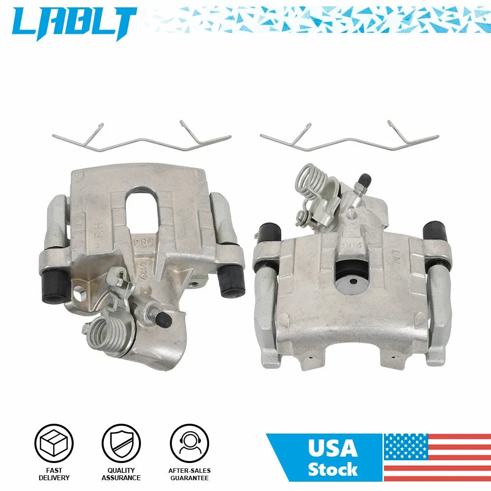 Set of 2 Rear LH & RH Brake Calipers with Bracket for Mazda 5 (2006–2010, 2012–2015)