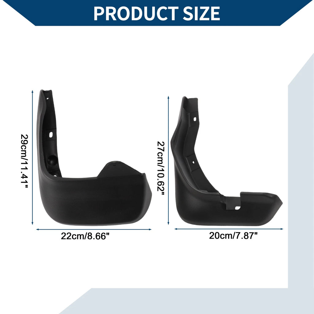 Mud Flaps Splash Guards Front Rear for Honda Fit Jazz (2003–2007)