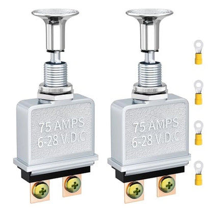 Push Pull Switch for High Amperage Devices (6-28V)