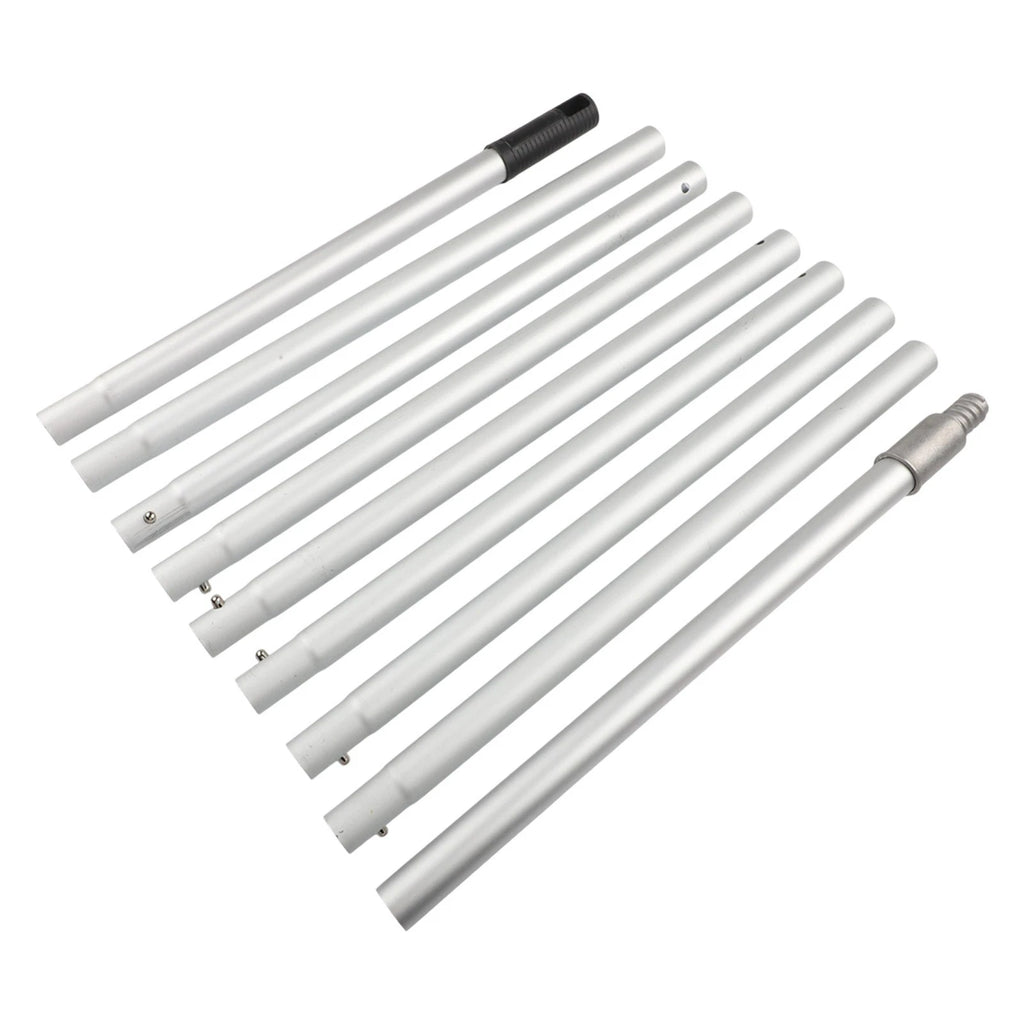 12ft Aluminum Extension Pole with Standard Threaded End for Attachments