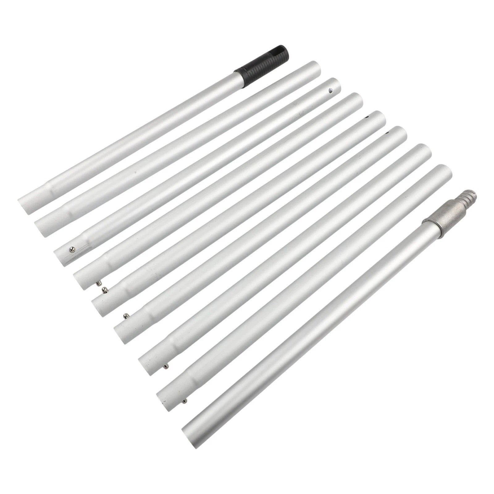 12ft Aluminum Extension Pole with Standard Threaded End for Attachments