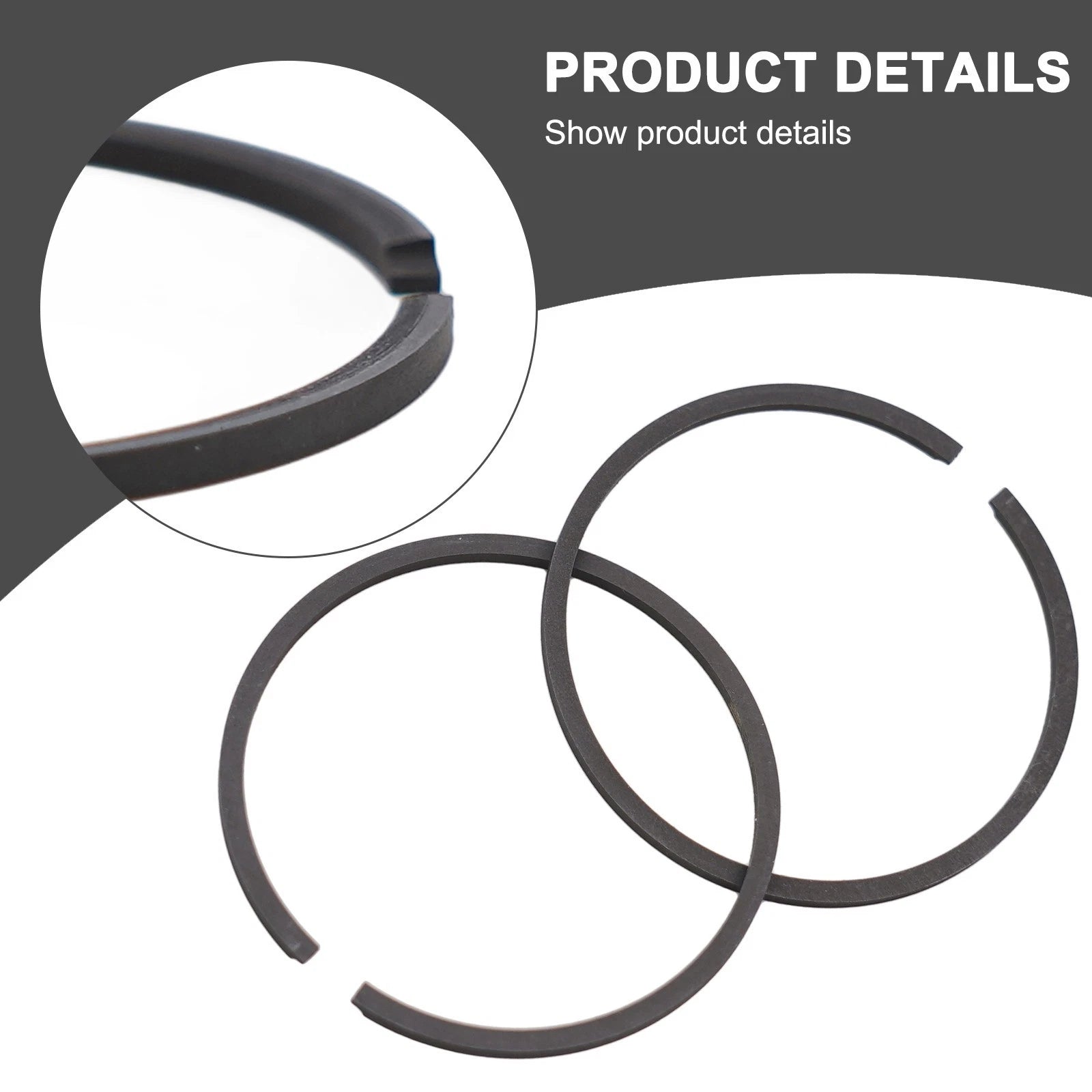 2X Piston Rings for 80cc Motorized Bike Engine