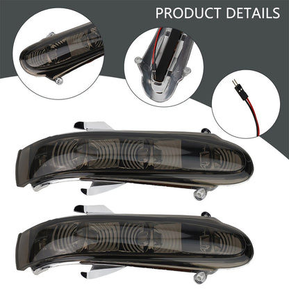 Grey LED Side Mirror Turn Signals for Mercedes S320