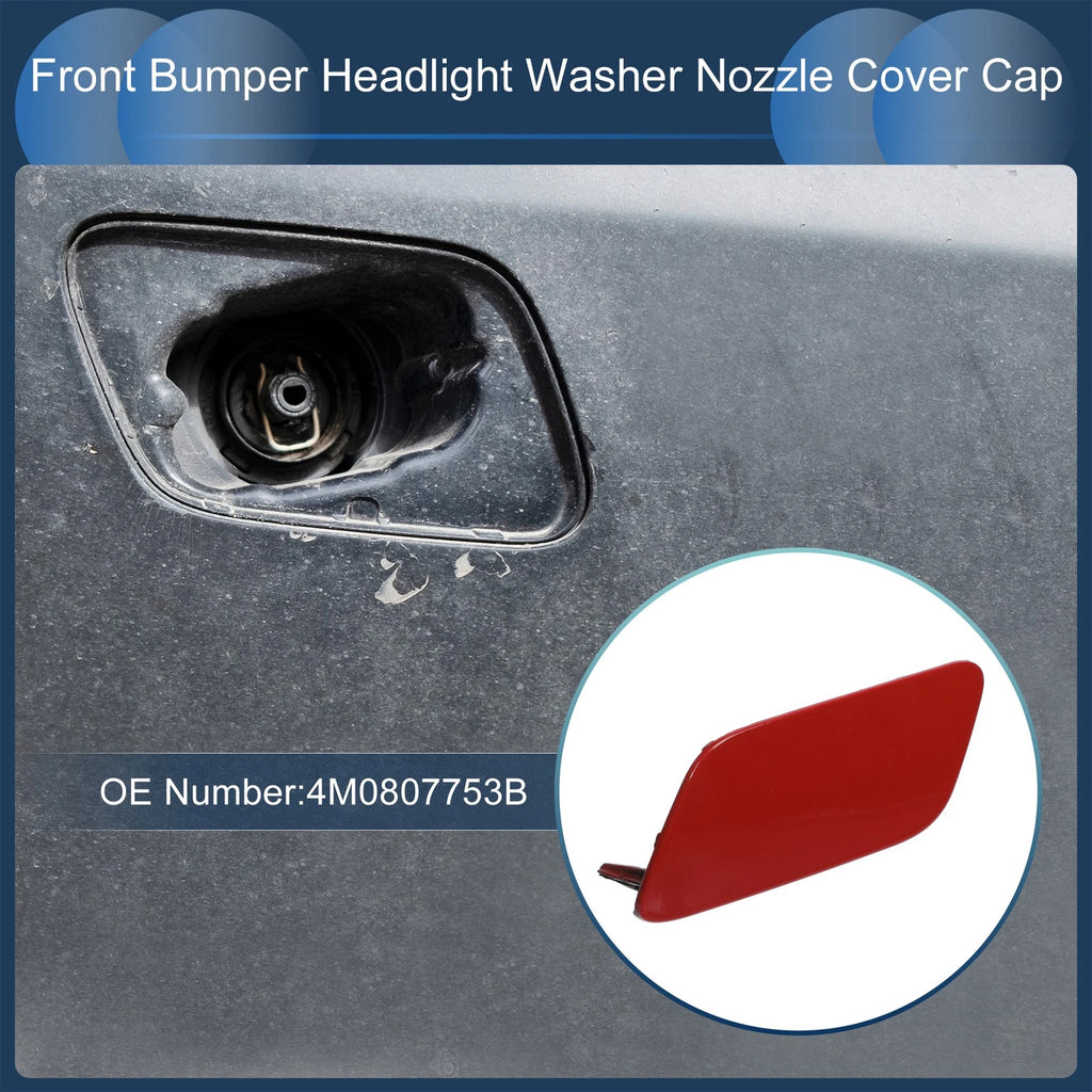 Front Left Washer Nozzle Cover Cap for Audi Q7 (2017–2019) Red