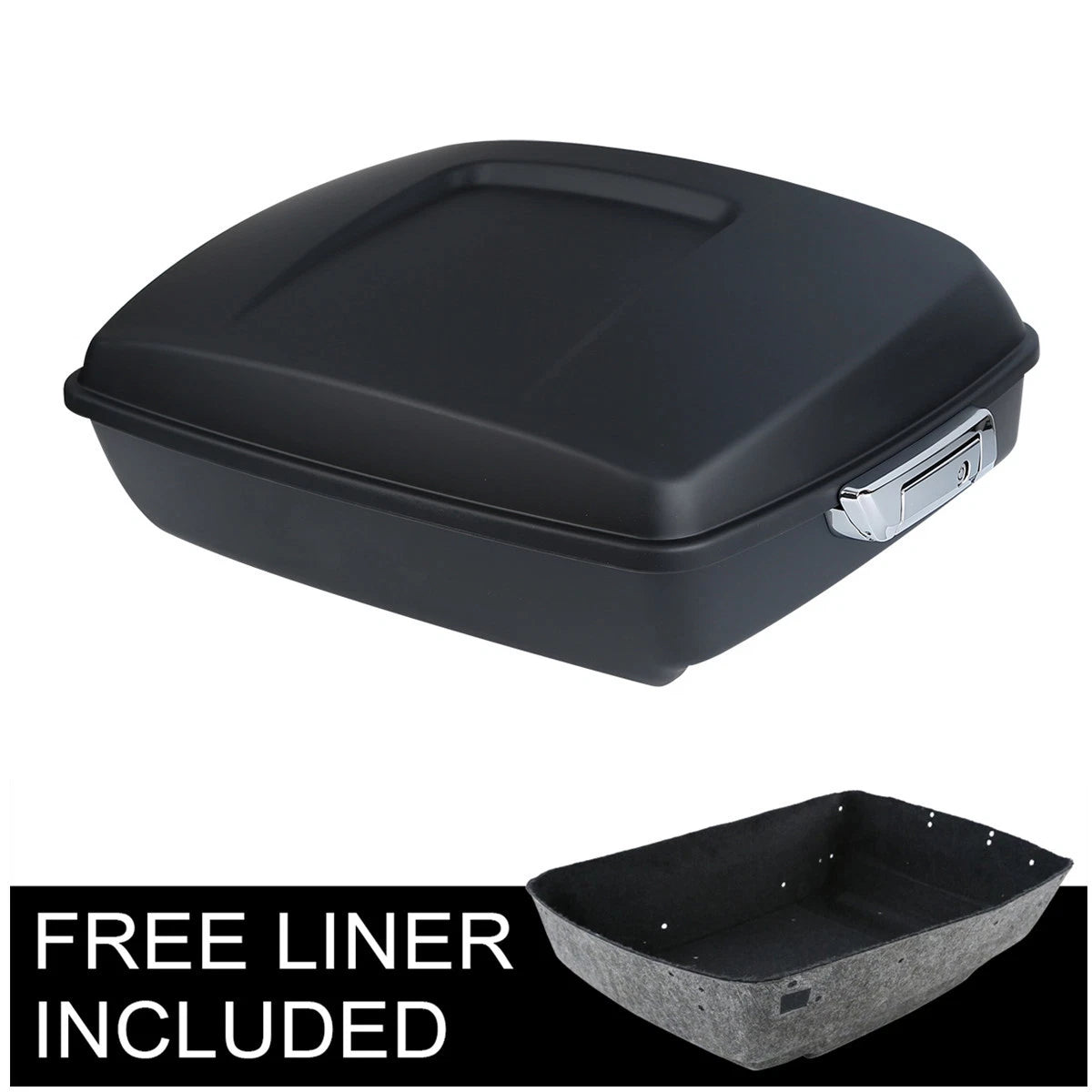 Matte Chopped Trunk Rack Backrest Pad for Harley Touring (2014–2023)