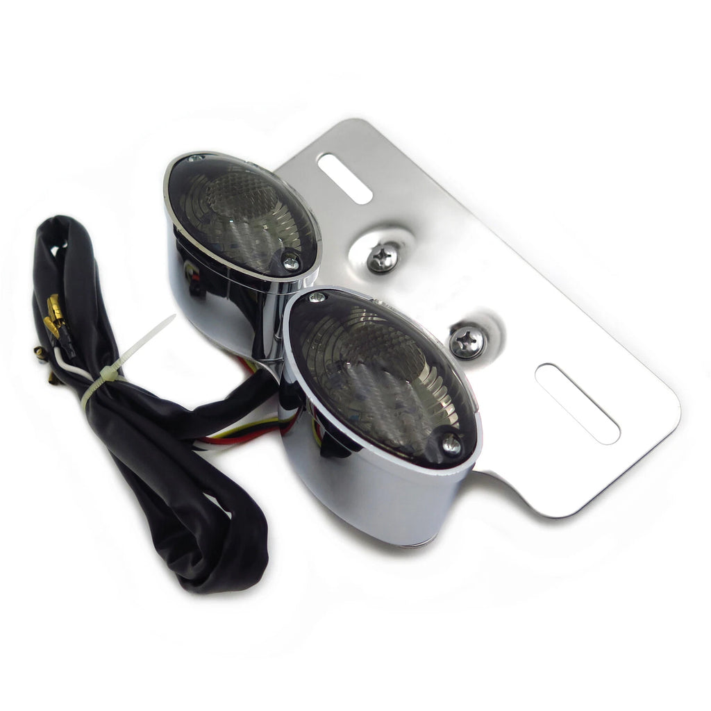 LED Rear Brake Stop Light License Plate Bracket for Motorcycle (Custom)