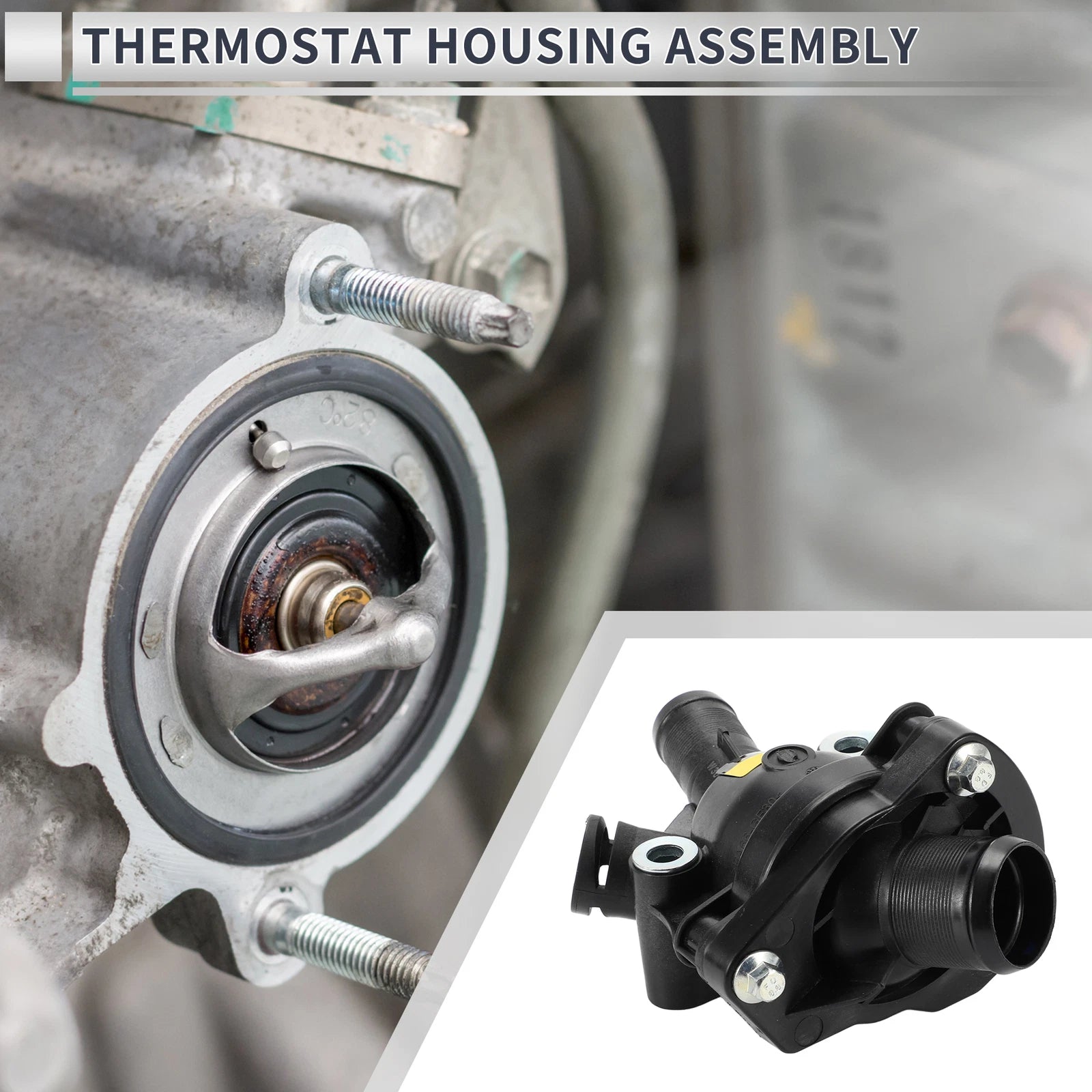 Engine Coolant Thermostat Housing Assembly for Volvo C70 (2006–2013)