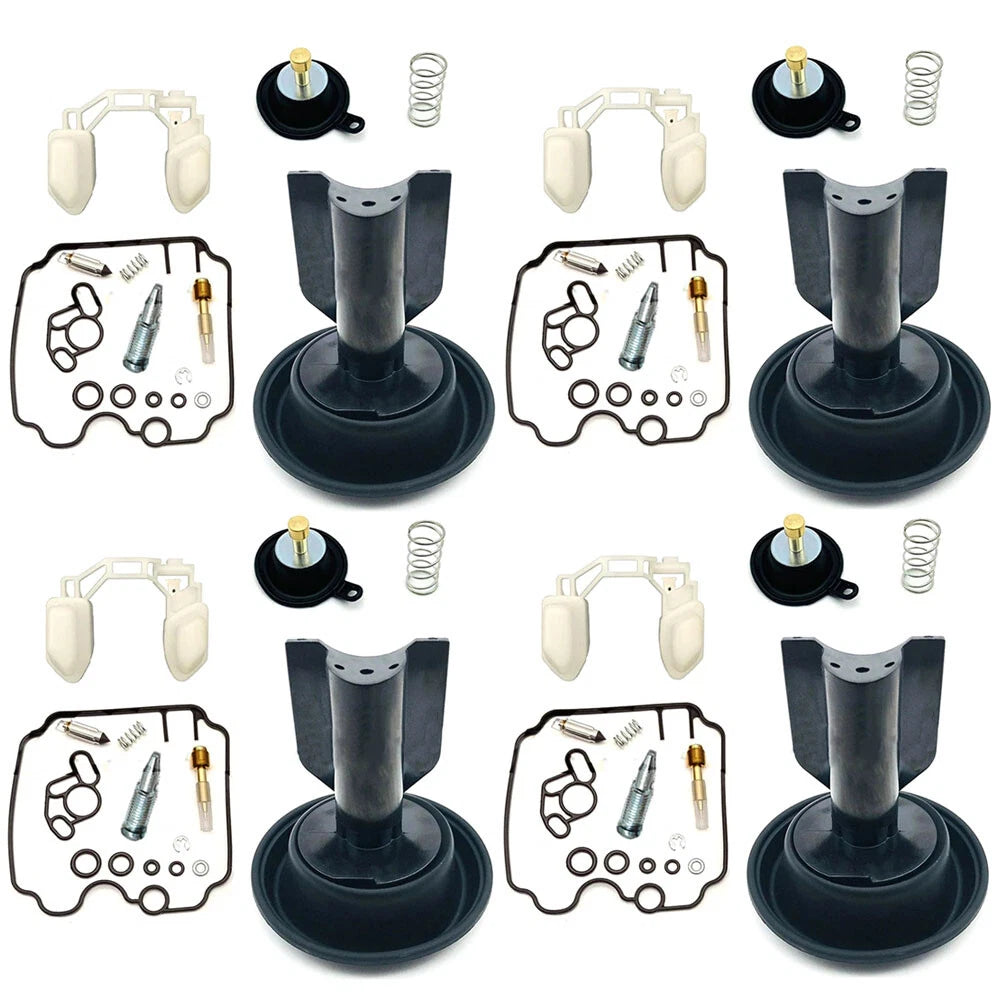 Set of 4 Carburetor Repair Parts for Yamaha TDM850 (1991–1993), FZR1000 (1989–1995), XTZ750 (1989–1993)
