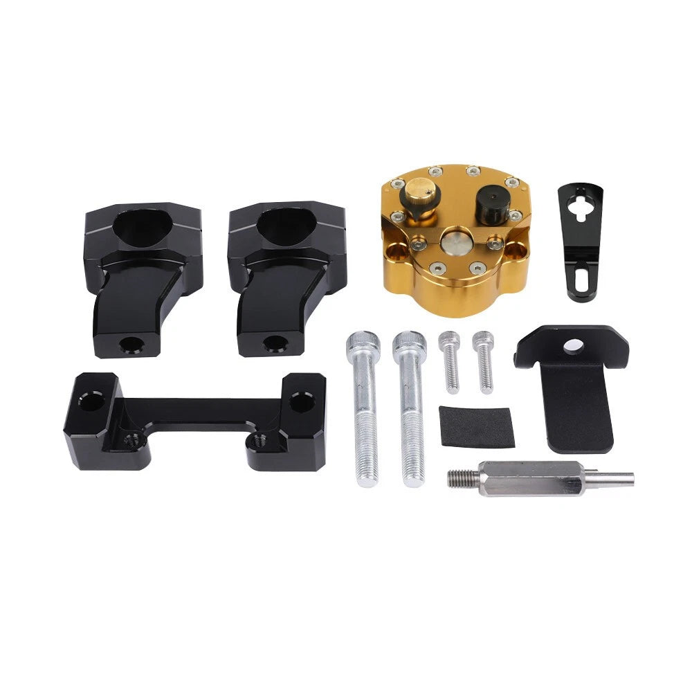 Adjustable Steering Damper Stabilizer Gold For CFMoto 450MT 800MT IBEX 450 800