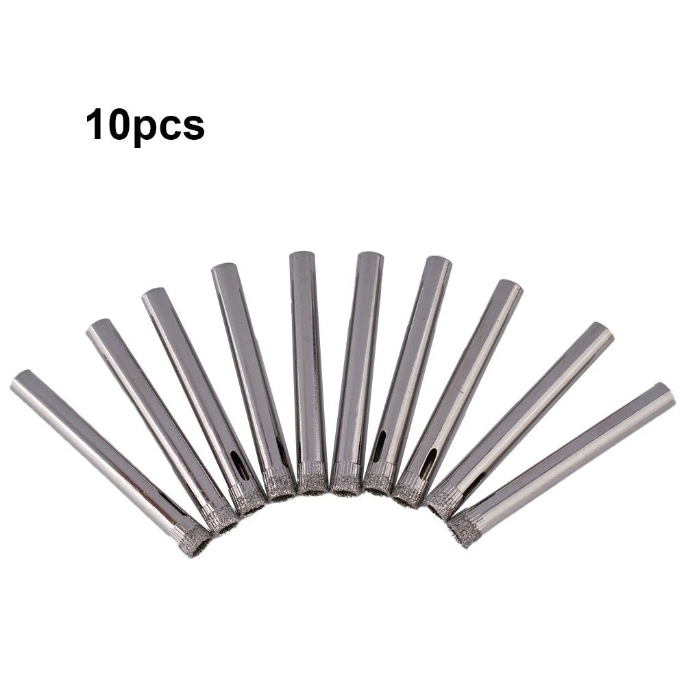 10Pcs 6mm Diamond Hole Saws for Tile, Ceramic, Glass