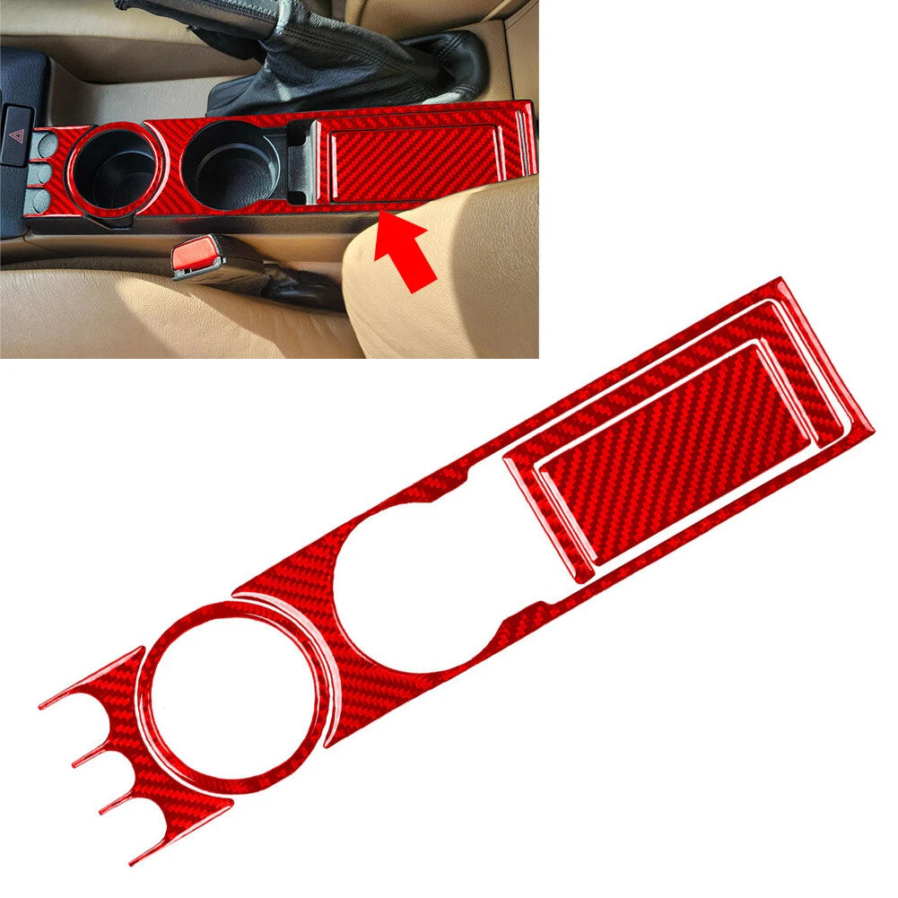 Water Cup Holder Panel Cover Trim Kit for BMW 3 Series E36 (1994–1996) Red