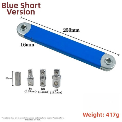 Compact Ratchet Extension for Wrench with Socket Set