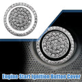 Ignition Button Decal for Range Rover (Aluminum Alloy, Silver Tone)