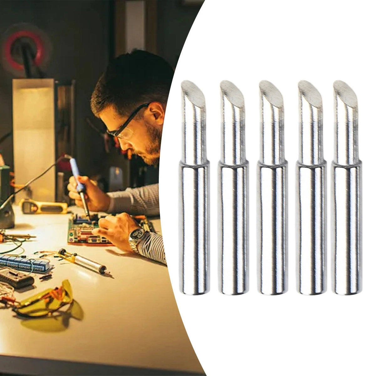 5pcs Soldering Iron Tips for Efficient 900MT5C