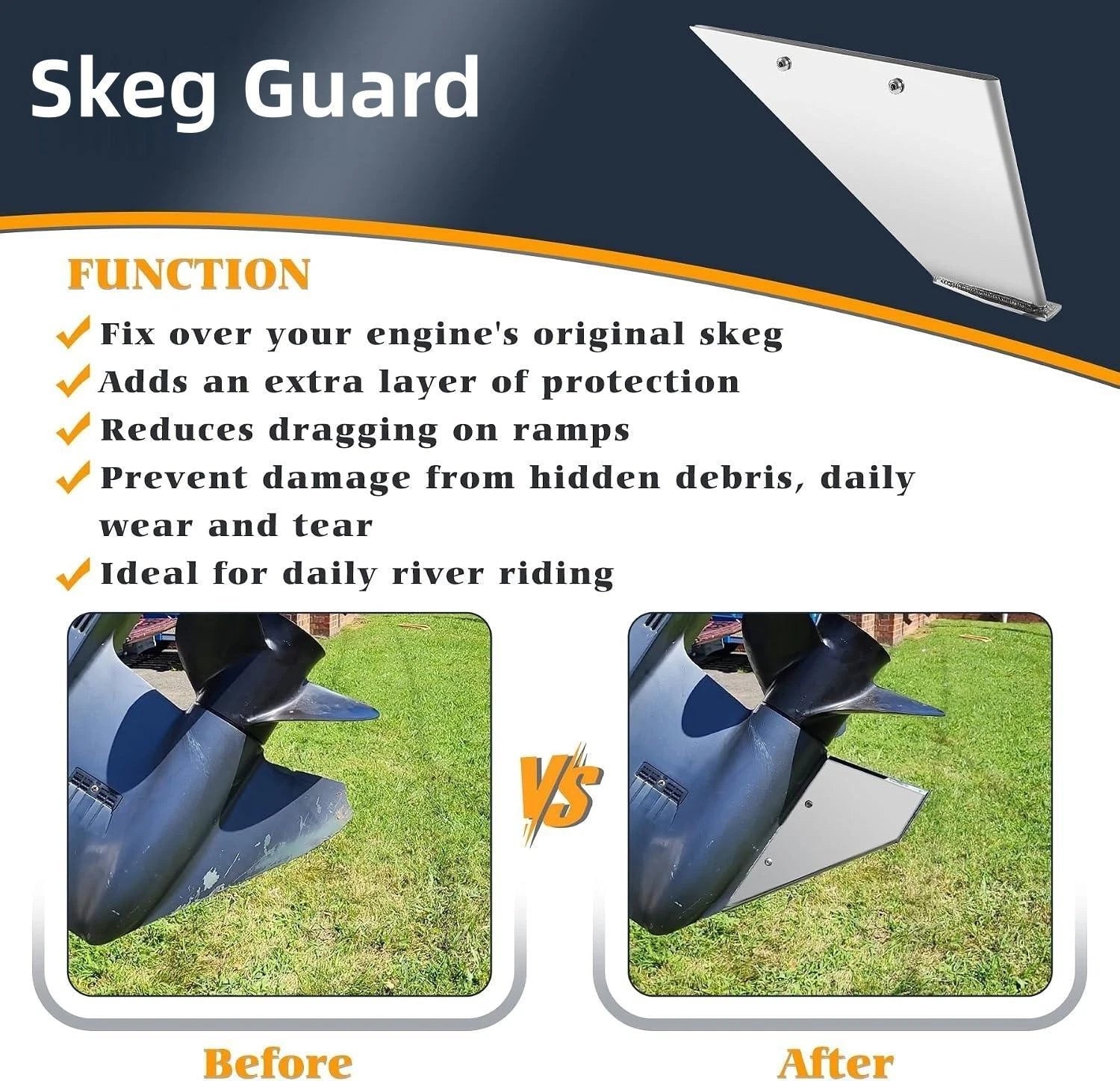 Skeg Guard Protector for Mercury 150 HP Optimax (2014)