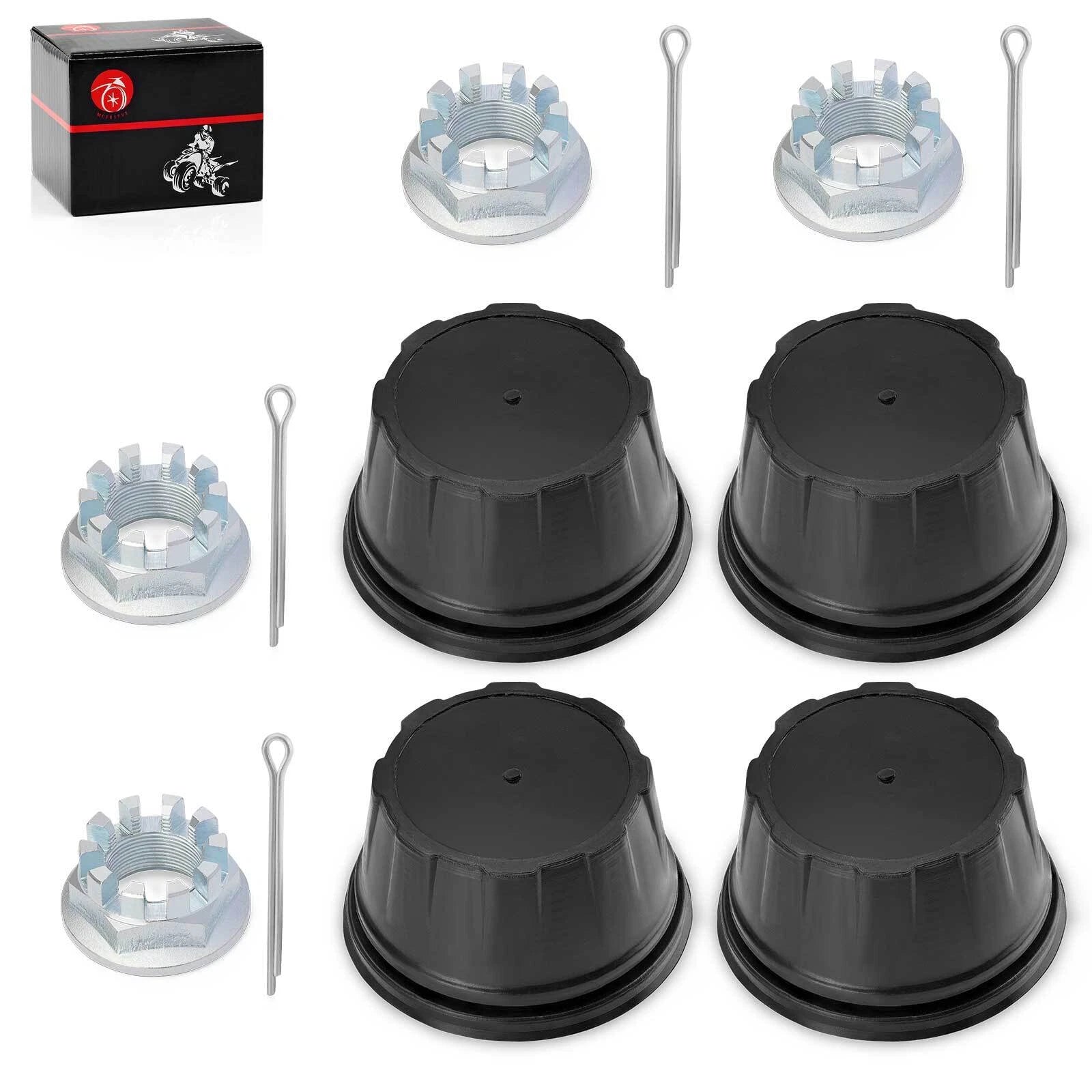 Set of 4 Wheel Center Cap Nut Pin Kit for Honda Rancher 420, Foreman 500, Rubicon 520