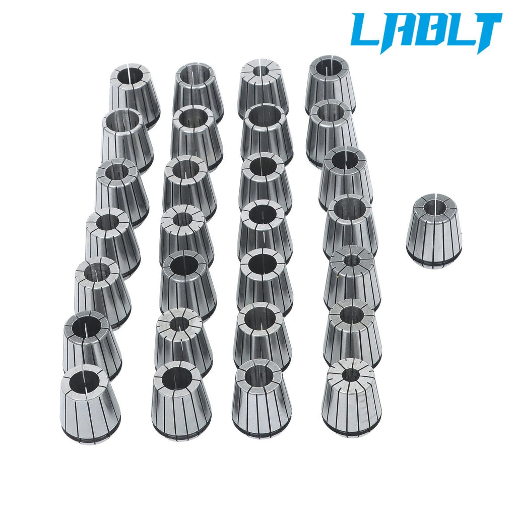 Set of 29 ER40 Precision Spring Collets for Milling Lathe Chuck Tool