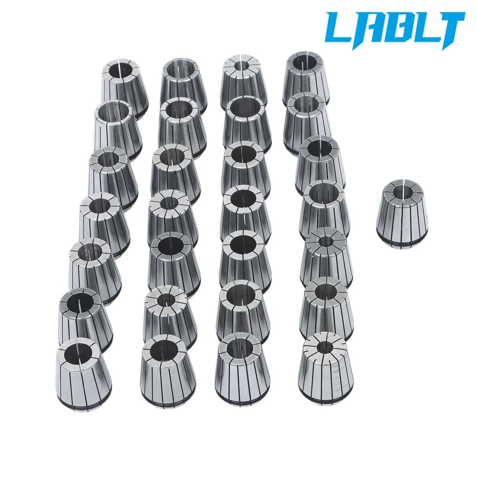 Set of 29 ER40 Precision Spring Collets for Milling Lathe Chuck Tool