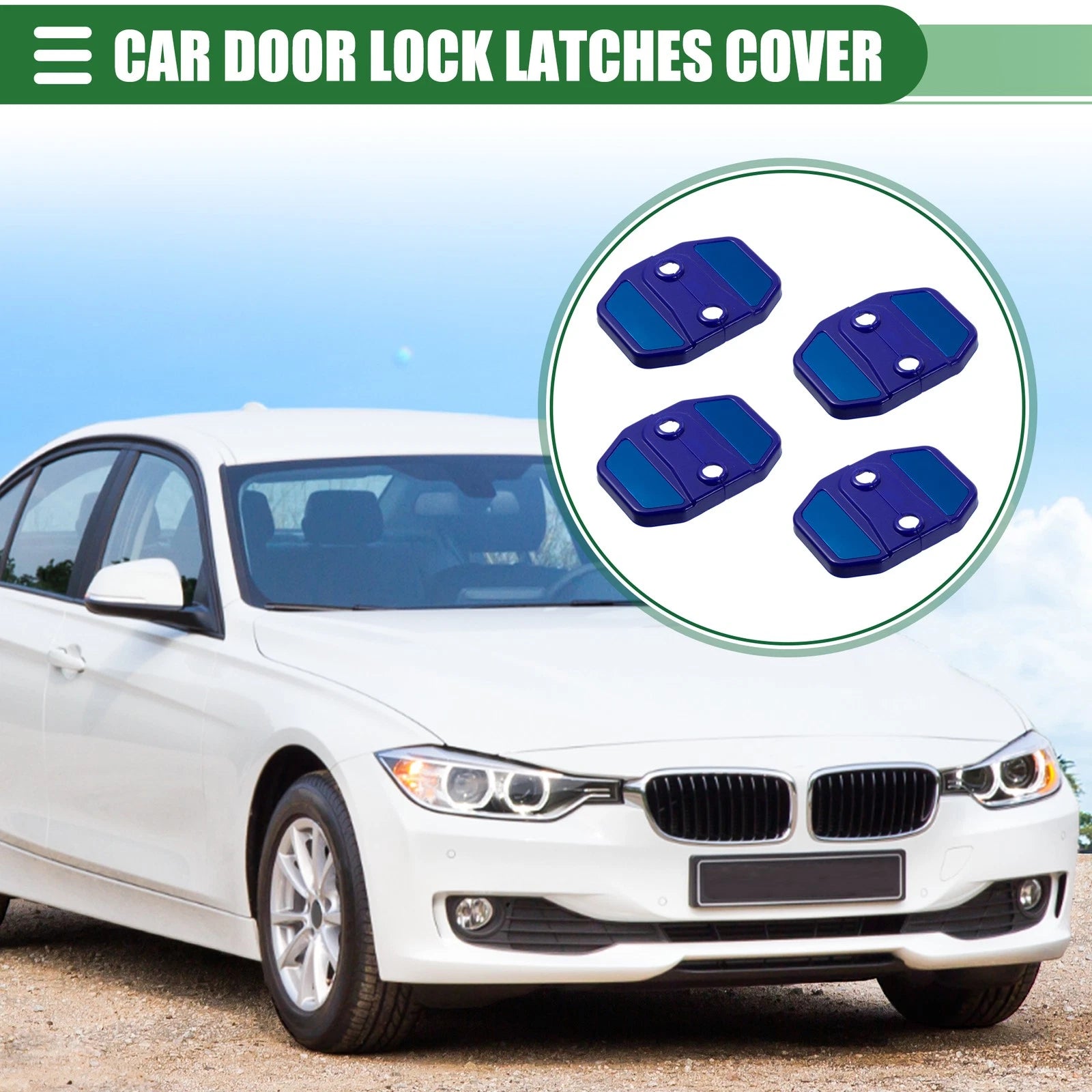 Door Latch Lock Covers Protector 4PCS for BMW 1 Series 2 Series (2010–2021)