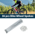 Spoke Nipples 202mm Carbon Steel Galvanized Universal for Bicycle (14G)