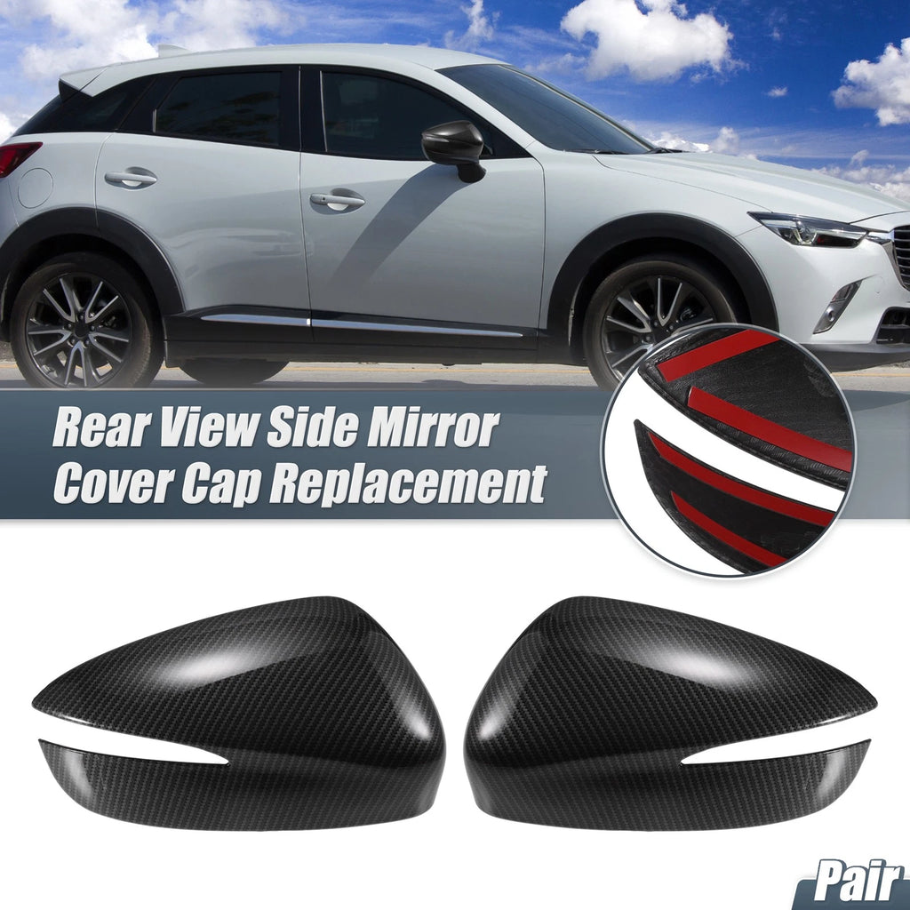 Rearview Mirror Cover Overlay Replacement for Mazda CX-3 (2017–2018)