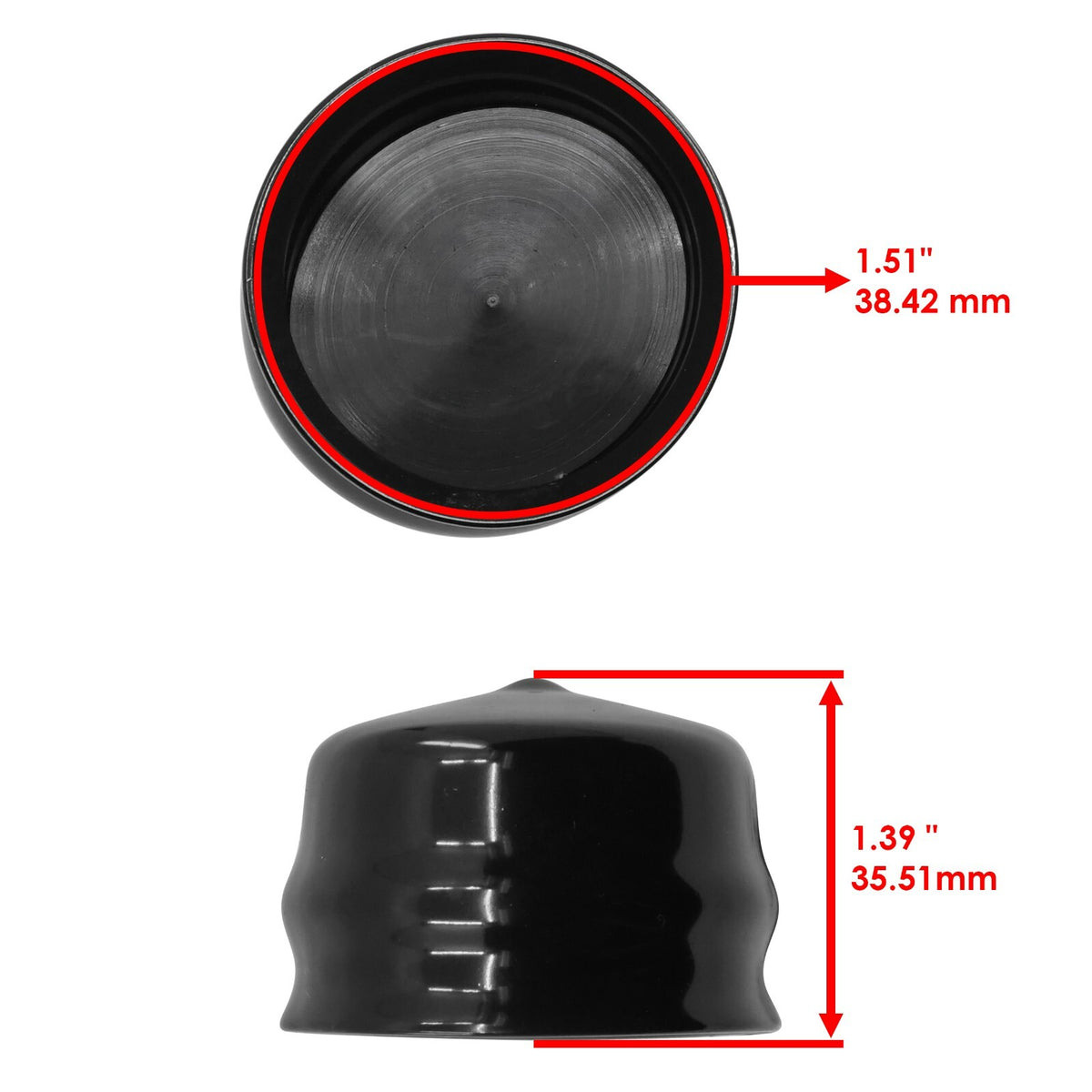 Wheel Hub Cap Replacement for Husqvarna LR121 LR122 LT100 (2006–2020) Qty 2