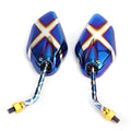 Rearview Side Mirrors 10mm M10 for Motorcycle Scooter Cruiser