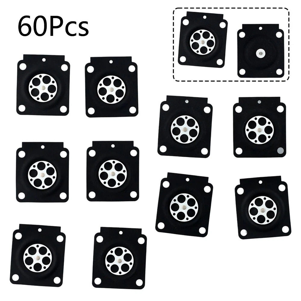 60Pcs Carburetor Metering Diaphragm for ZAMA A015053 RB-99 RB-100