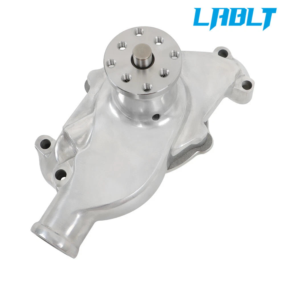High Volume Water Pump for Chevy SBC 283 327 350 (Polished Aluminum)