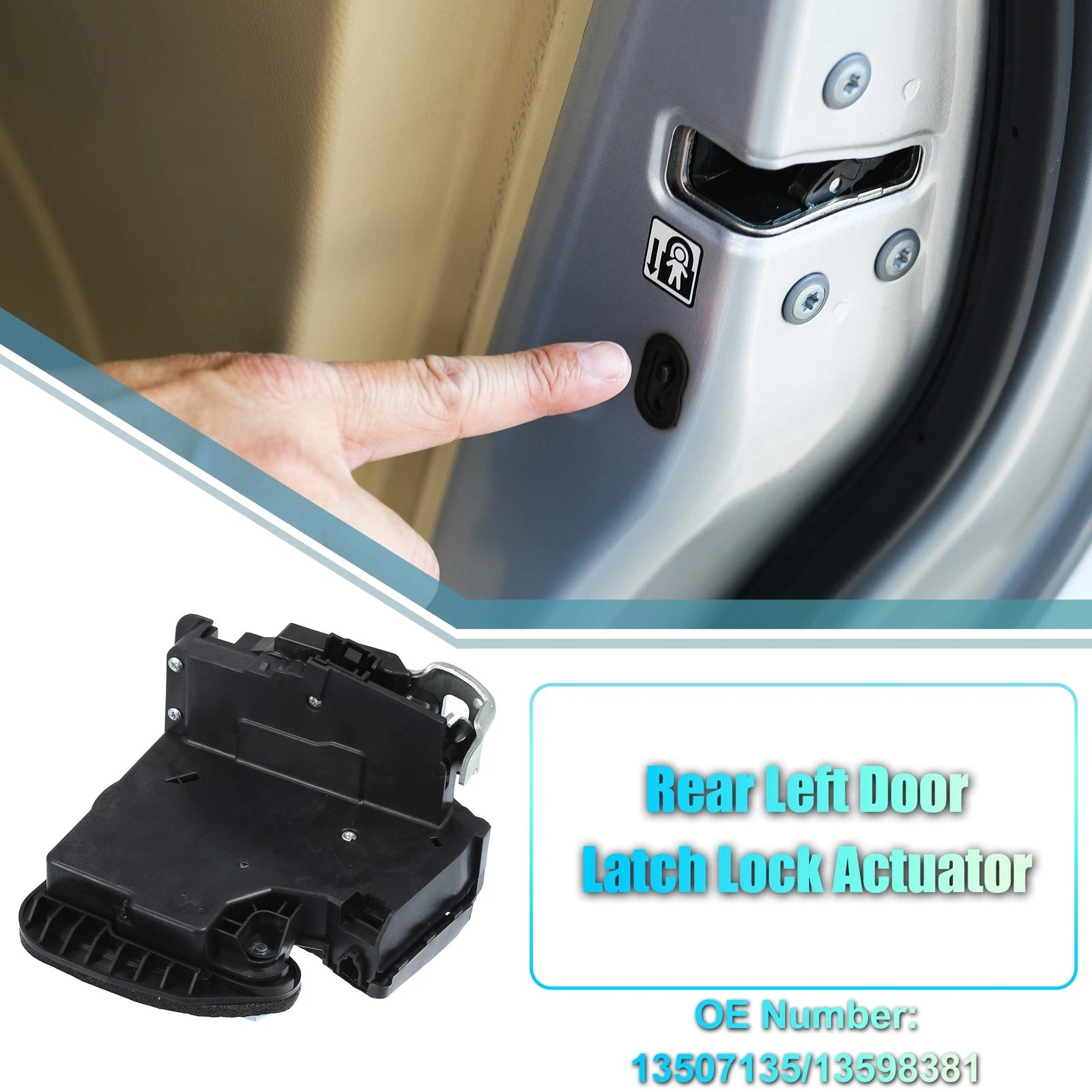 Rear Left Door Lock Actuator Replacement for Chevy Silverado 1500 (2014–2019)