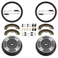 2 Rear Brake Drum Shoes Seal for Kawasaki Mule 3000 3010 4000 4010 (1993–2006)