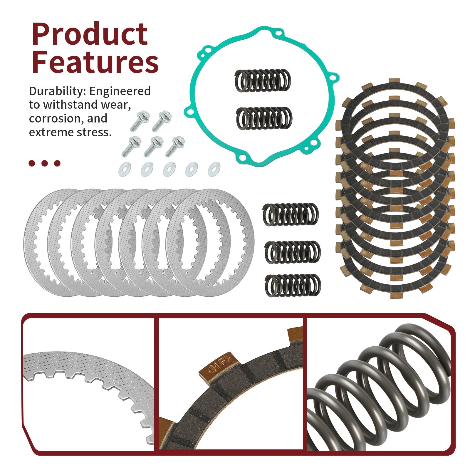 Clutch Friction Steel Plates Set for Yamaha YZ125 (1994–2004)