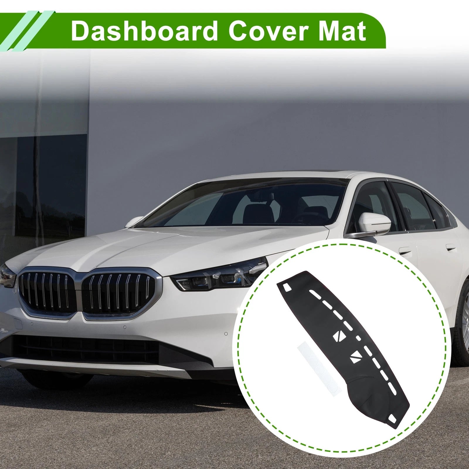 Dashboard Cover Mat for BMW M3 2009–2013 Dash Cover Carpet Black Red