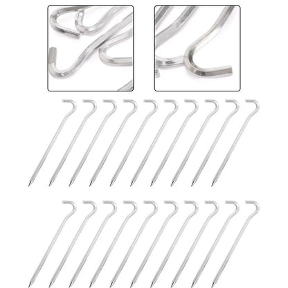20X Aluminum Alloy Nails for Camping Setup