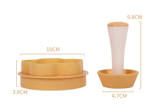 2X Pastry Dough Tamper Set for Baking Cookie DIY Kit