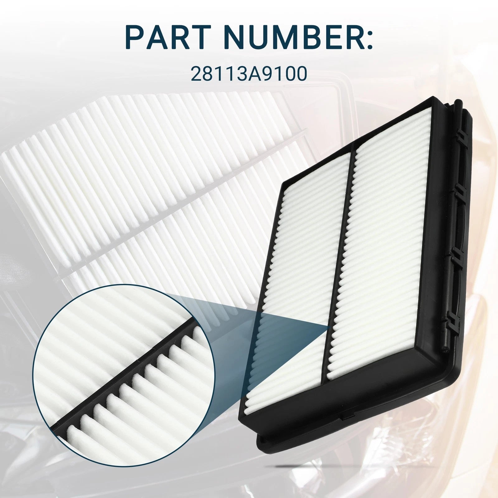 Cabin Air Filter Set for Hyundai Palisade (2020–2022) Consistent Quality