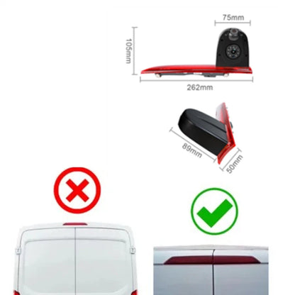 AHD 1080P Dual Reversing Camera For 2012-2015 Ford Transit Custom without LED